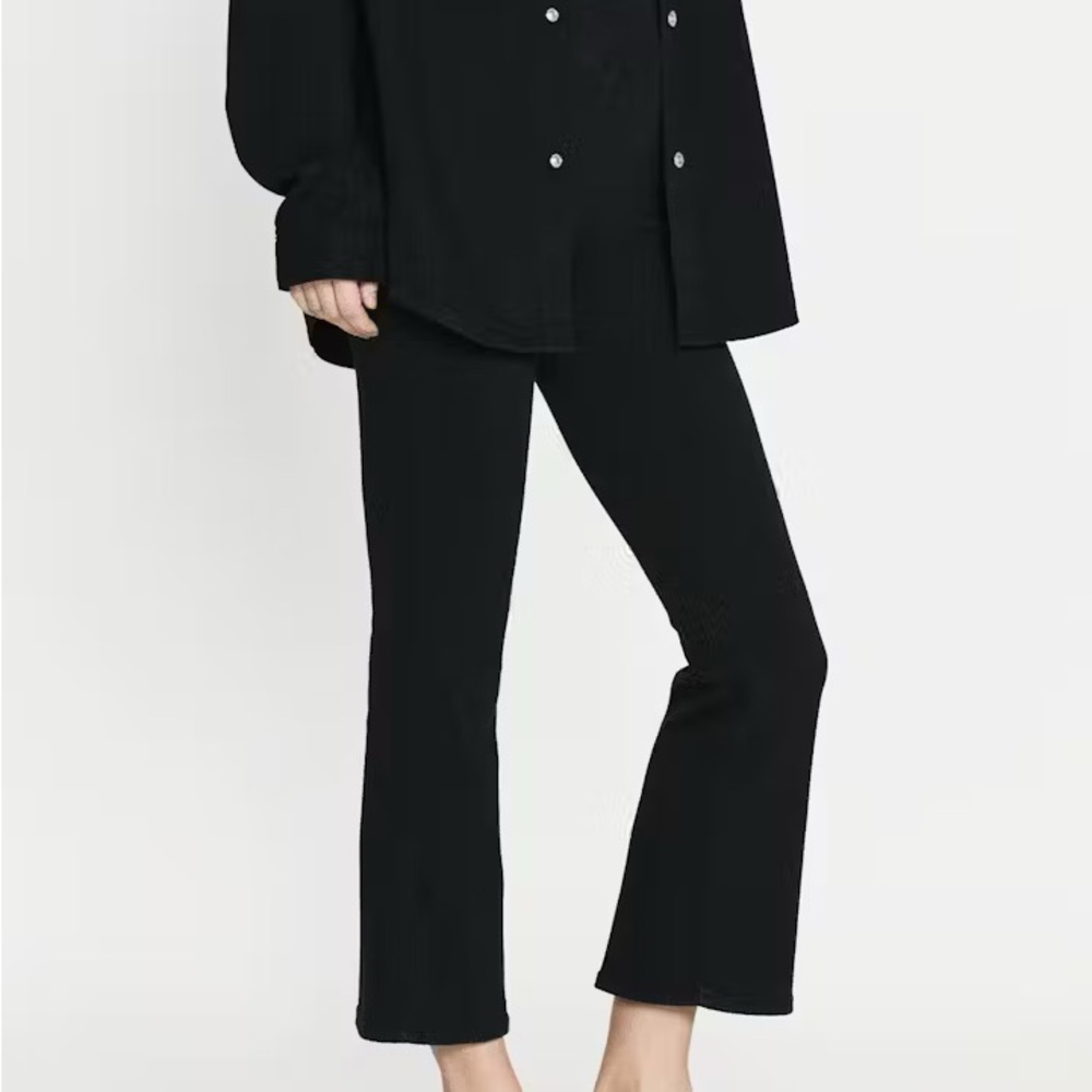 The Jetset Crop Mini Boot in Sheen Noir